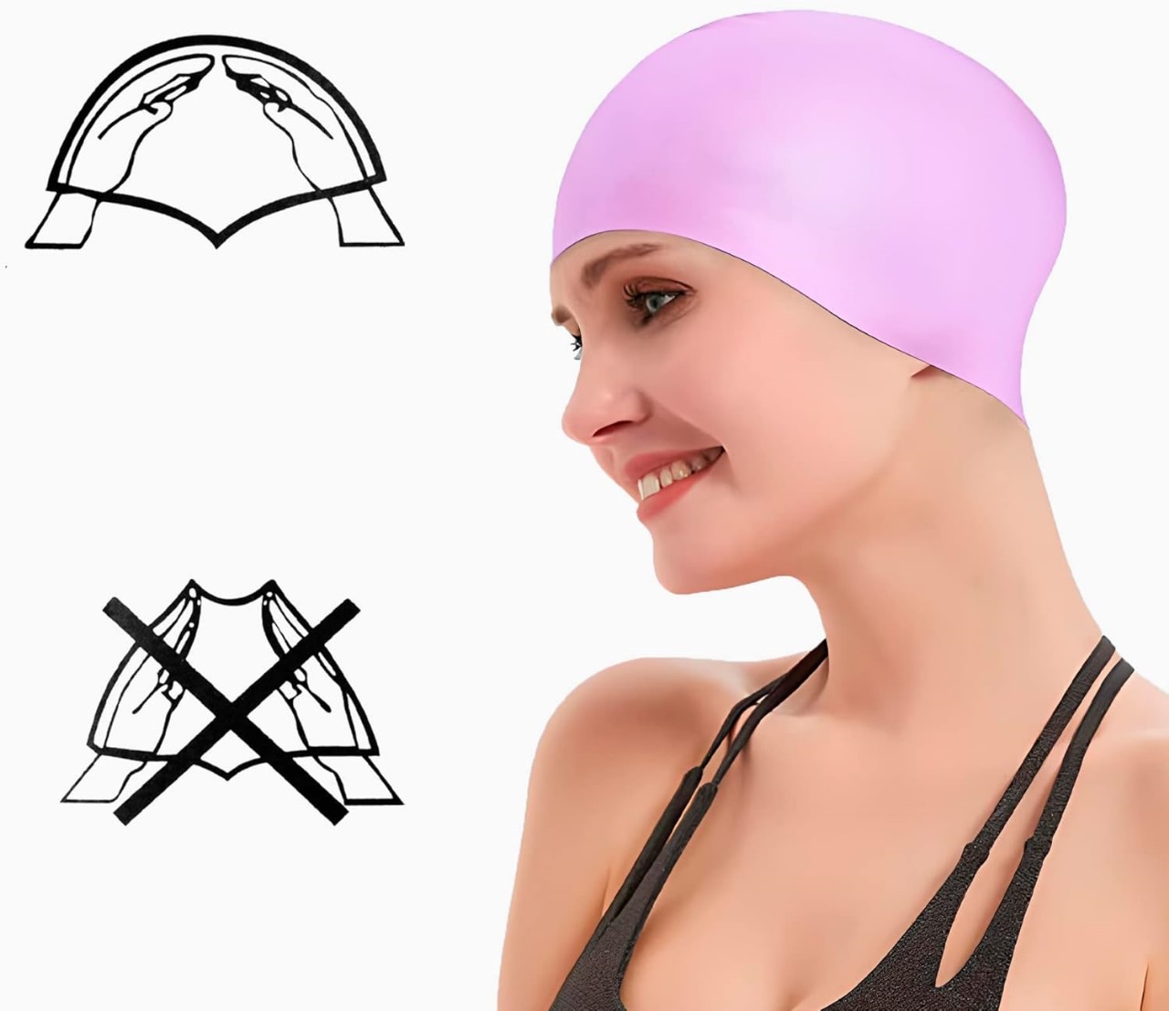 Gorro en silicona para piscina